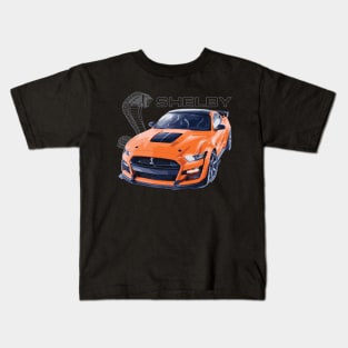 twister orange gt500 shelby cobra mustang Kids T-Shirt